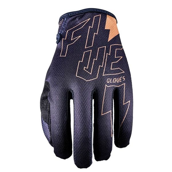 Guantes motocross Five MXF4 Thunerbolt Black Gold