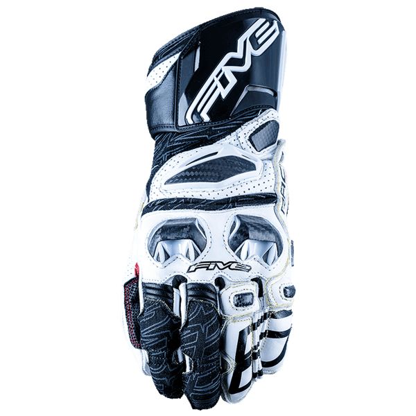Guantes moto Five RFX Race 10 White Black Guantes moto Five RFX Race 10 White Black