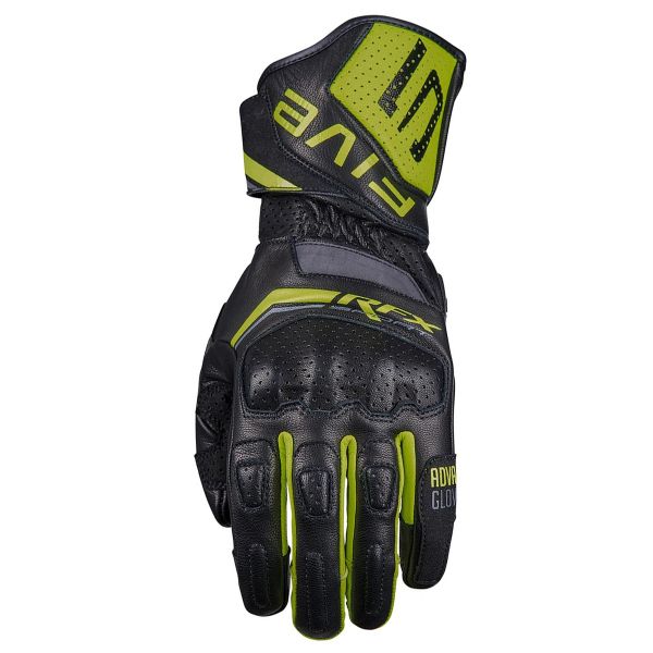 Guantes moto Five RFX Sport Evo Negro fluo Amarillo