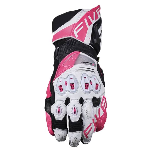 Guantes moto Five RFX1 Evo Woman White Fluo Pink