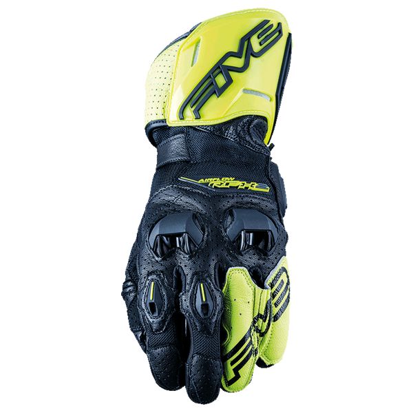 Guantes moto Five RFX2 Airflow 21 Black Fluo Yellow