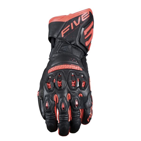 Guantes moto Five RFX3 Evo Black Fluo Red Guantes moto Five RFX3 Evo Black Fluo Red