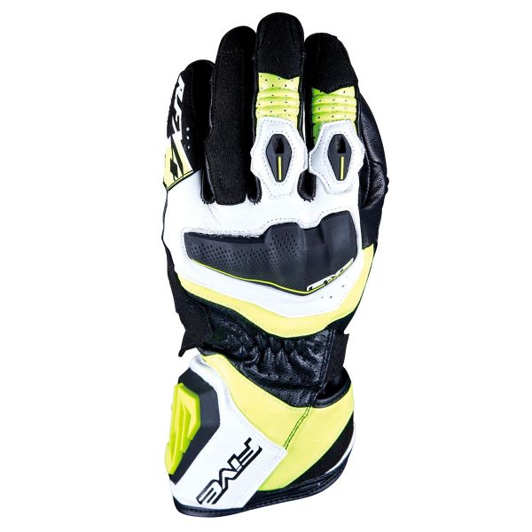 Guantes moto Five RFX4 Evo White Fluo Yellow Guantes moto Five RFX4 Evo White Fluo Yellow