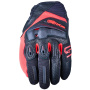 Guantes moto Five RS1 Black Fluo Red