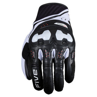 Guantes moto Five RS2 Evo 2 Negro Blanco Fluo Rojo