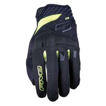 Guantes moto Five RS3 Evo Black Fluo Yellow Guantes moto Five RS3 Evo Black Fluo Yellow