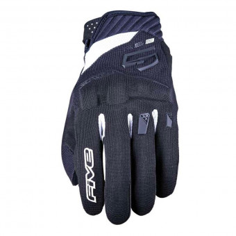 Guantes moto Five RS3 Evo Kid Black White Guantes moto Five RS3 Evo Kid Black White