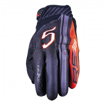 Guantes moto Five RS3 Evo Sport Black Red Guantes moto Five RS3 Evo Sport Black Red