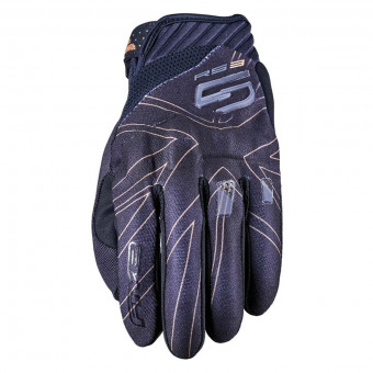 Guantes moto Five RS3 Evo Union Jack Black Gold Guantes moto Five RS3 Evo Union Jack Black Gold