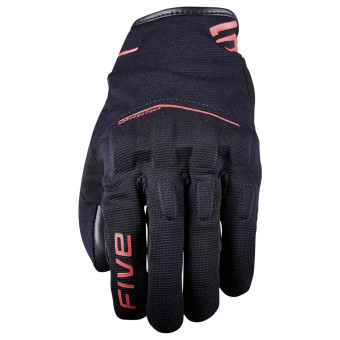 Guantes moto Five RS4 Evo Negro Rojo Fluo