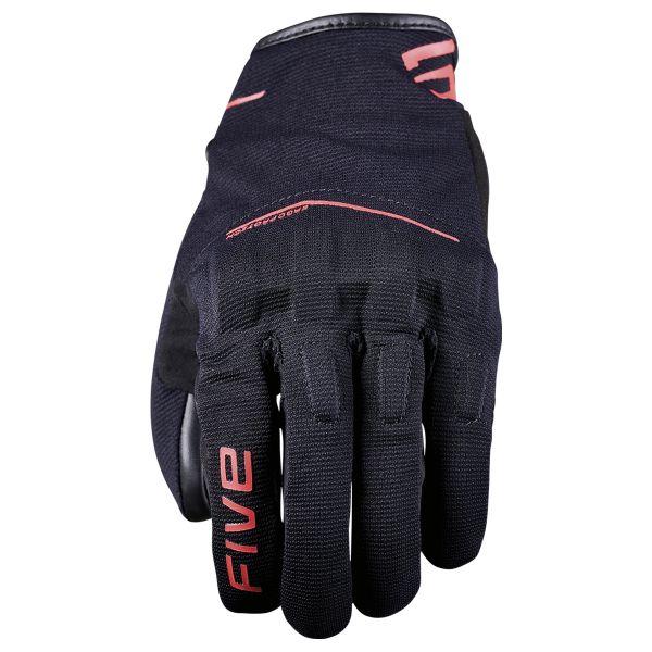 Guantes moto Five RS4 Evo Negro Rojo Fluo