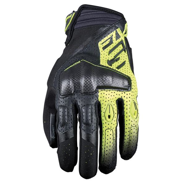 Guantes moto Five RSC Evo Black Fluo Yellow Guantes moto Five RSC Evo Black Fluo Yellow