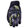 Guantes moto Five RSX Camo Negro Amarillo Fluo