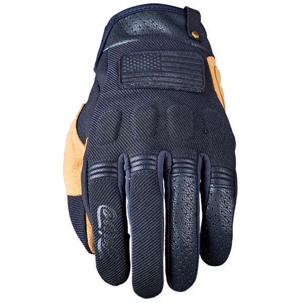 Guantes moto Five Scrambler Black Tan