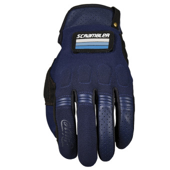 Guantes moto Five Scrambler Azul Marino Negro