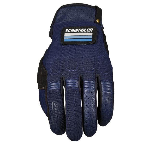 Guantes moto Five Scrambler Azul Marino Negro