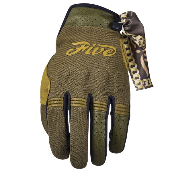 Guantes moto Five Scrambler Mujer Caqui Tan