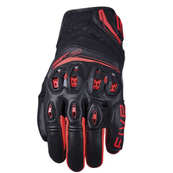 Guantes moto Five SF2 Evo Negro Fluo Rojo