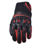 Guantes moto Five SF2 Evo Negro Fluo Rojo