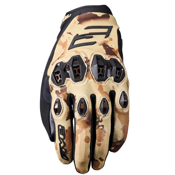 Guantes moto Five Stunt Evo 2 Camo Sand