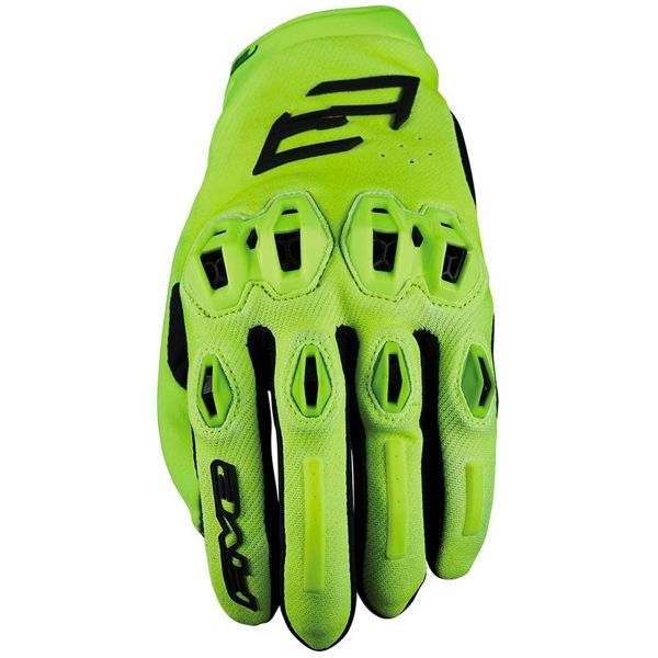 Guantes moto Five Stunt Evo 2 Fluo Yellow Guantes moto Five Stunt Evo 2 Fluo Yellow
