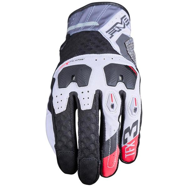 Guantes moto Five TFX3 Airflow Grey Red Guantes moto Five TFX3 Airflow Grey Red
