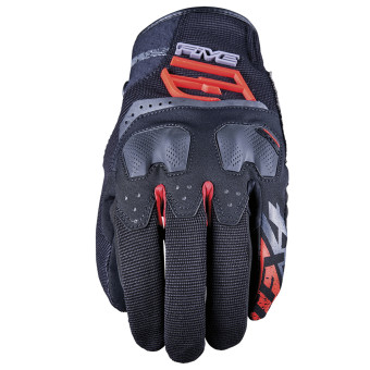 Guantes moto Five TFX4 Negro Rojo