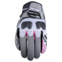 Guantes moto Five TFX4 WP Mujer Gris Rosa
