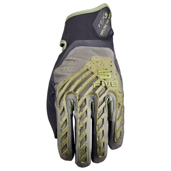 Guantes moto Five TFX5 Negro caqui