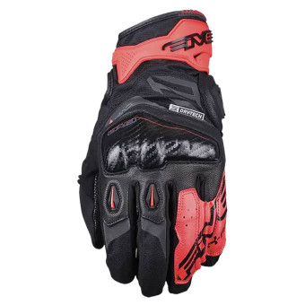 Guantes moto Five X-Rider WP Black Fluo Red