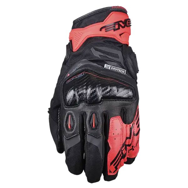 Guantes moto Five X-Rider WP Black Fluo Red
