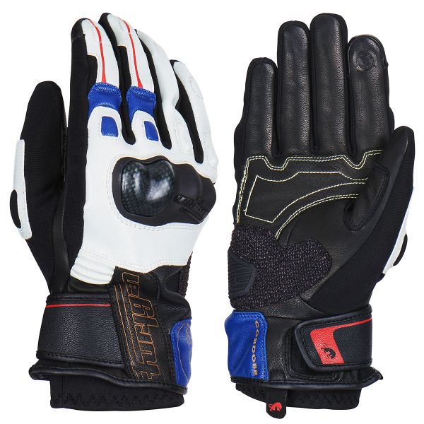 Guantes moto Furygan Cordoba Blue Pearl Red