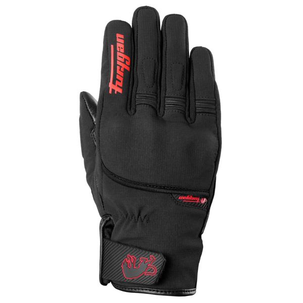 Guantes moto Furygan Jet All Seasons D3O Evo Negro Rojo