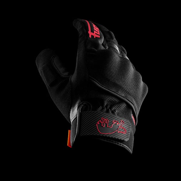 Furygan Jet D3O Evo Negro Rojo