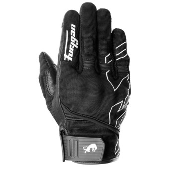 Guantes moto Furygan Jet Neon D3O Negro Blanco