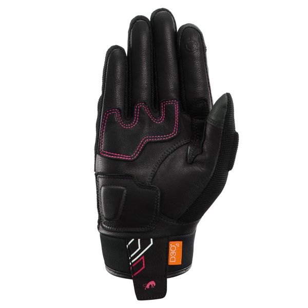 Furygan Jet Neon D3O Lady Negro Blanco Rosa