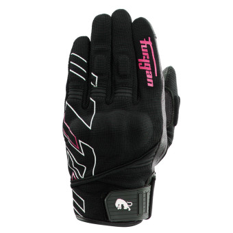Furygan Jet Neon D3O Lady Negro Blanco Rosa