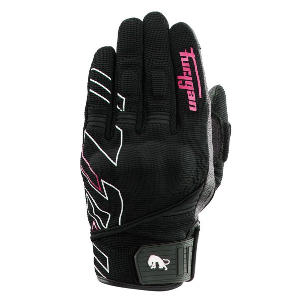 Furygan Jet Neon D3O Lady Negro Blanco Rosa