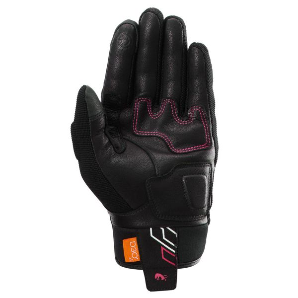 Furygan Jet Neon D3O Lady Negro Blanco Rosa