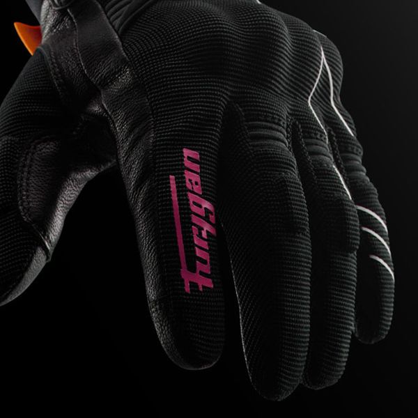 Furygan Jet Neon D3O Lady Negro Blanco Rosa