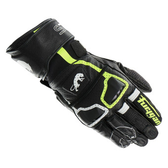 Guantes moto Furygan Styg 15 Vented Negro Blanco Amarillo Stab