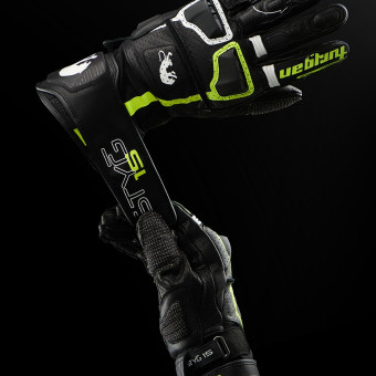 Furygan Styg 15 Vented Negro Blanco Amarillo Stab