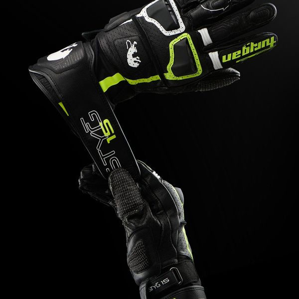 Furygan Styg 15 Vented Negro Blanco Amarillo Stab