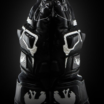 Furygan Styg 15 Vented Negro Blanco