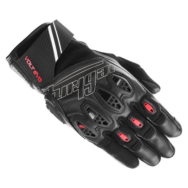 Guantes moto Furygan Volt Evo Negro Blanco Rojo