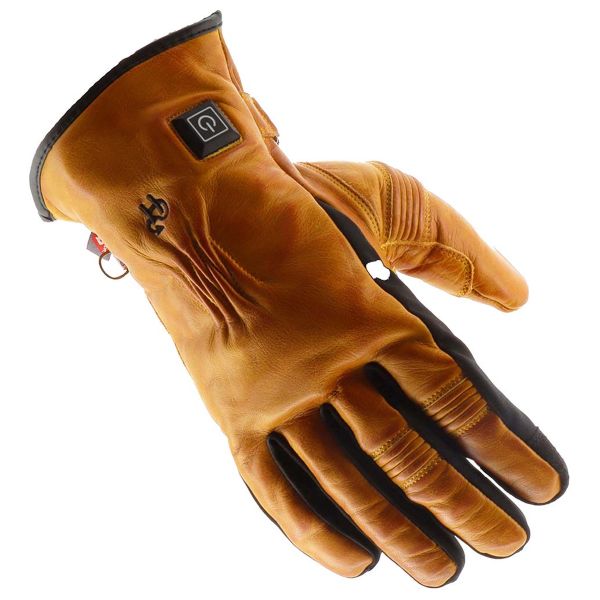 Guantes moto Helstons Calentadores de cuero Benson Evo Oro