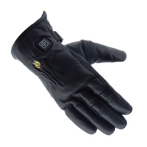 Guantes moto Helstons Calentadores de cuero Benson Evo Negro