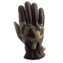 Guantes moto Helstons Blues Invierno Piel Choco Beige