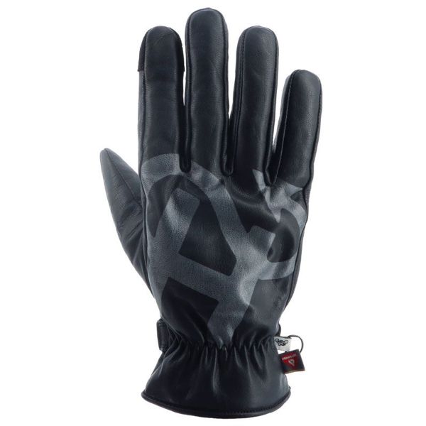 Guantes moto Helstons Blues Invierno Piel Gris Negro
