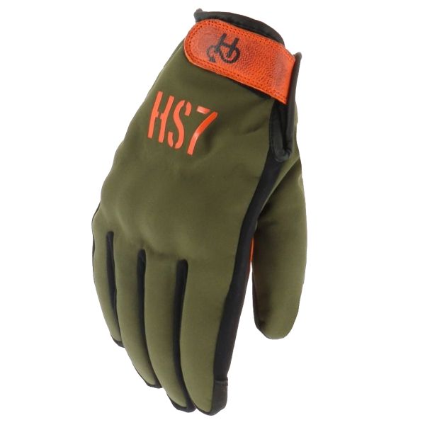 Guantes moto Helstons Bolt Summer Caqui Naranja Negro